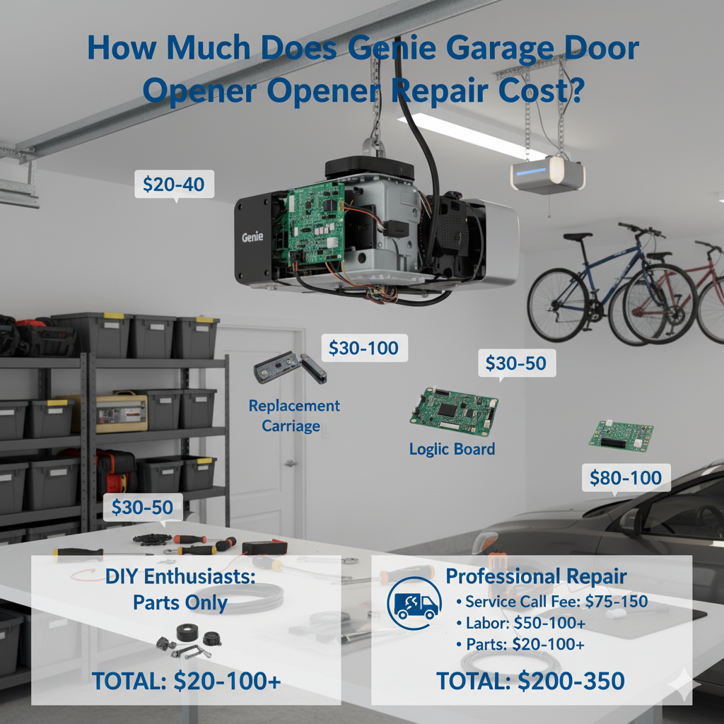 How Much Does Genie Garage Door Opener Repair Cost?