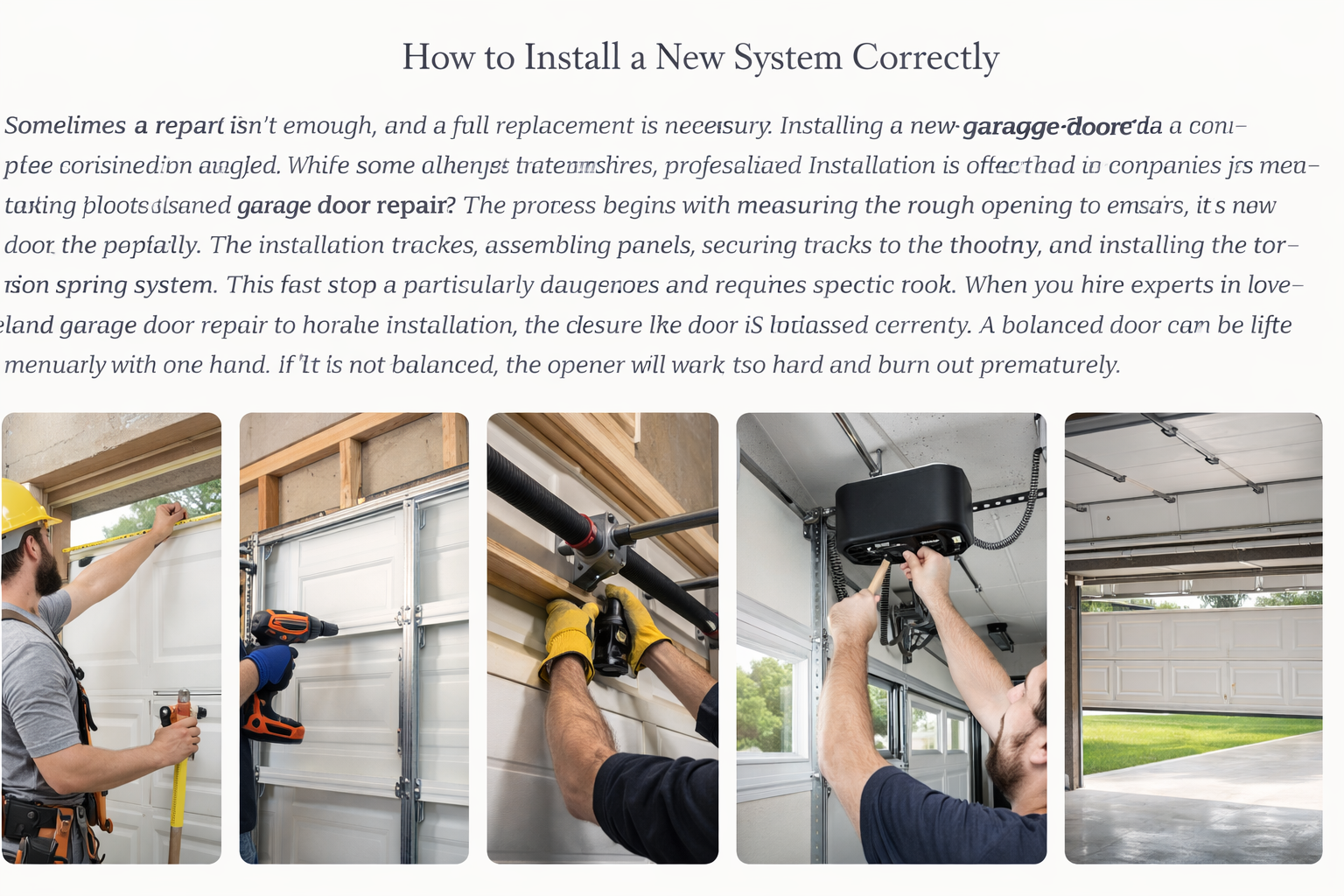 install Loveland Garage Door Repair