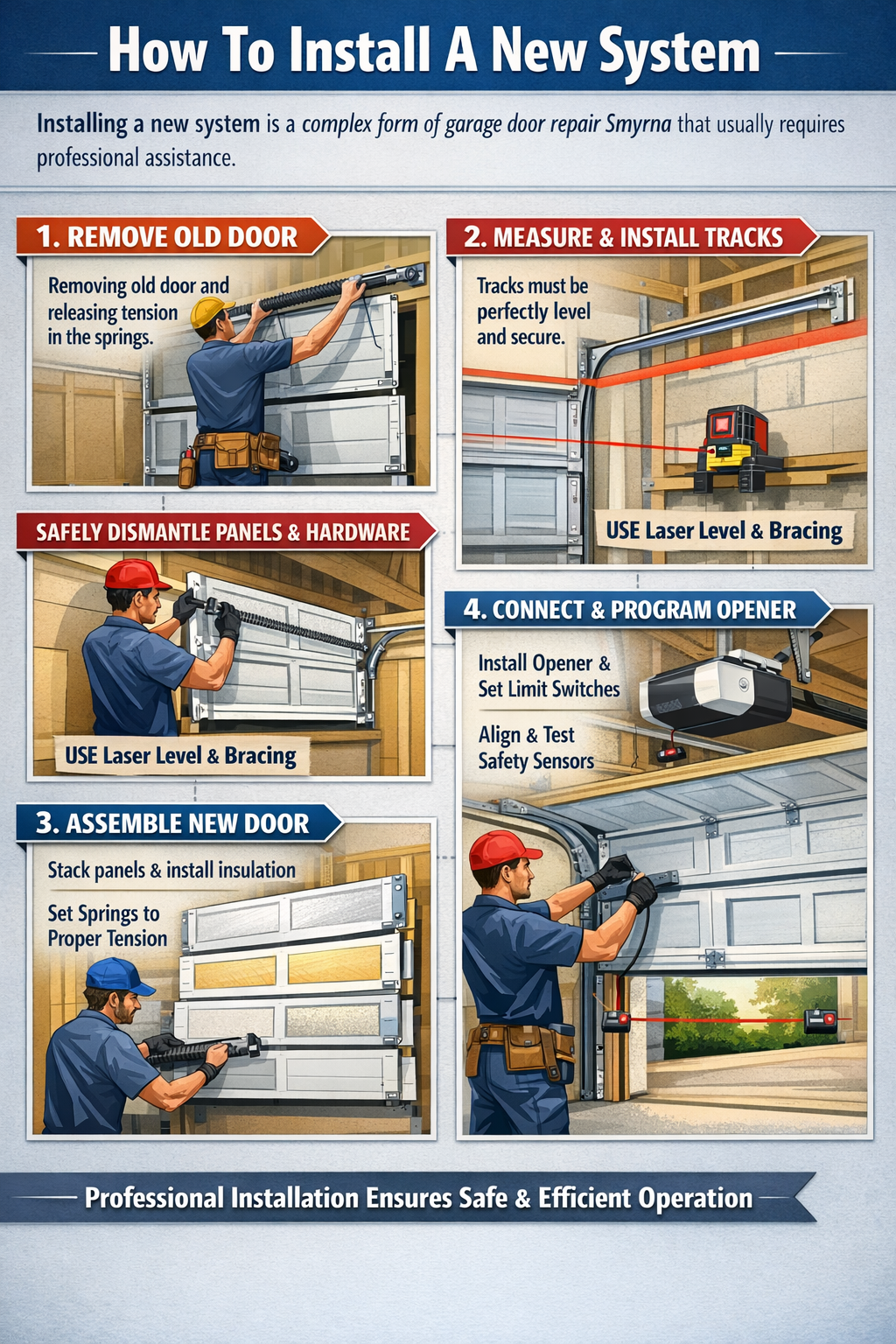 How To Install A New System garage door repair Smyrna (4)