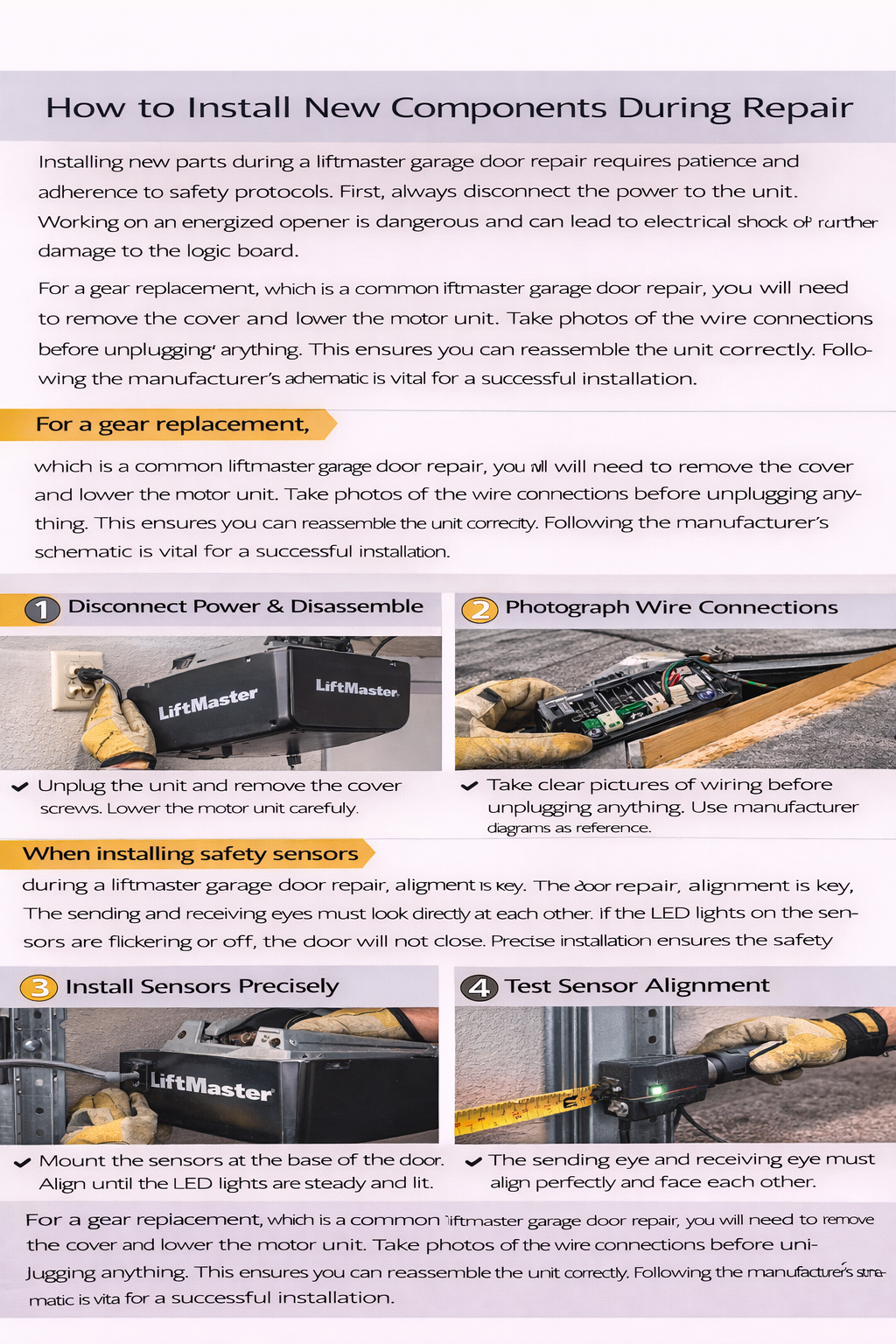 How to Install liftmaster garage door repair