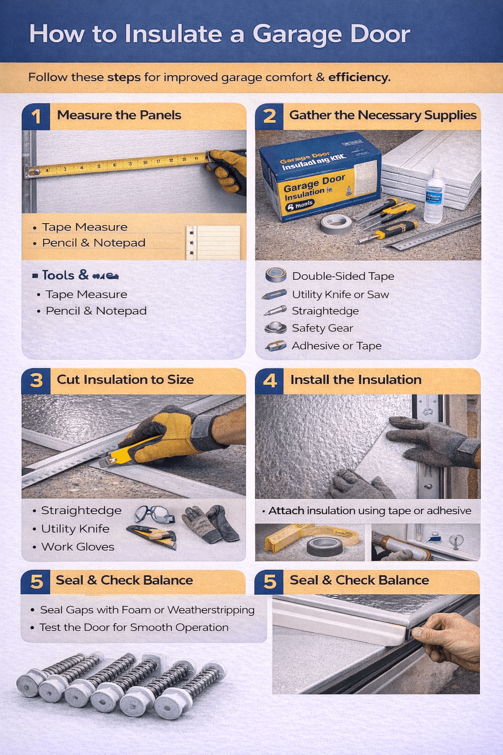 How to Insulate a Garage Door