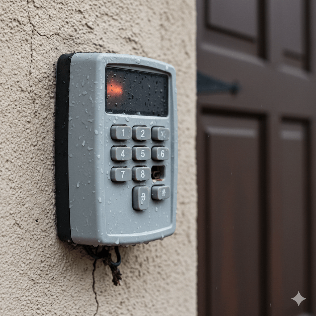 garage door keypad not working