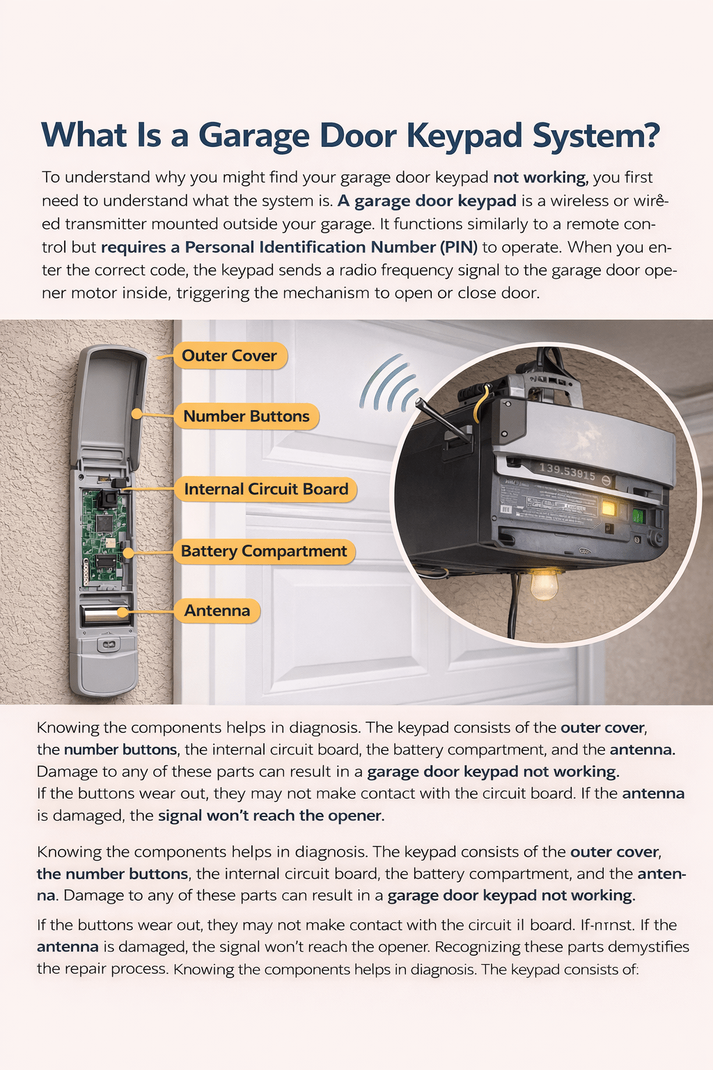 What Is a Garage Door Keypad System?