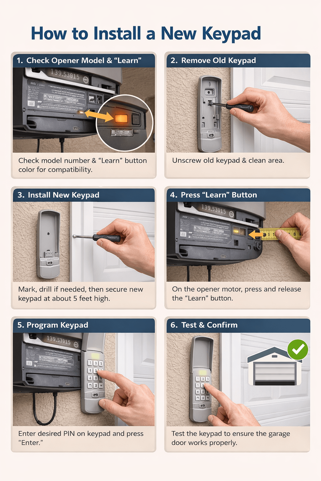 How to Install a New Keypad