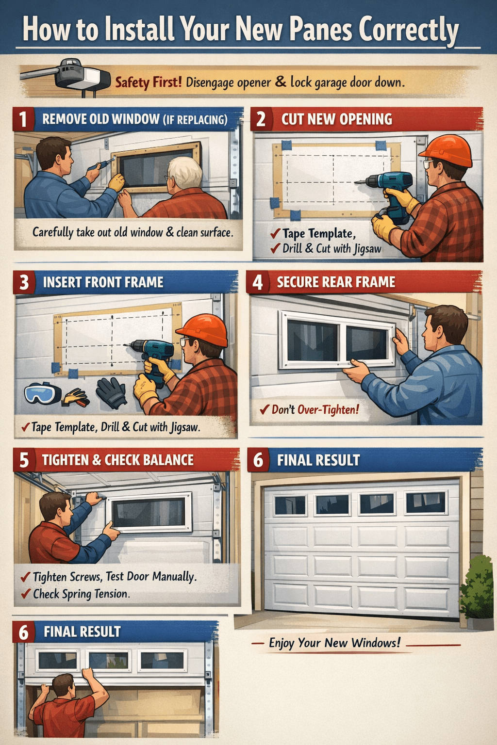 How to Install Your New Panes Correctly