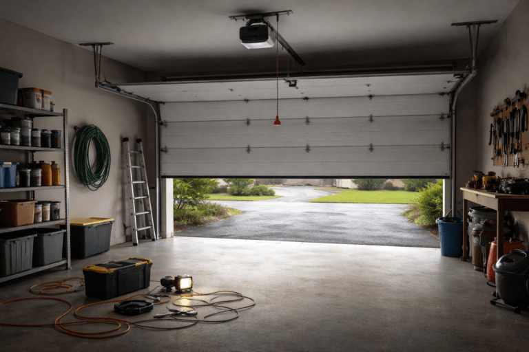 Garage door won't open after power outage