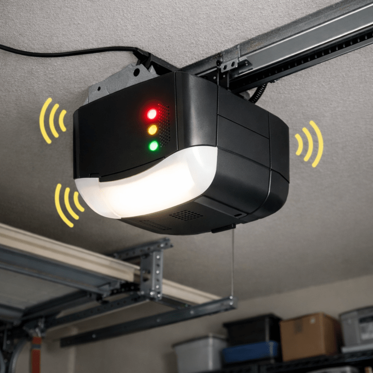 garage door opener is beeping