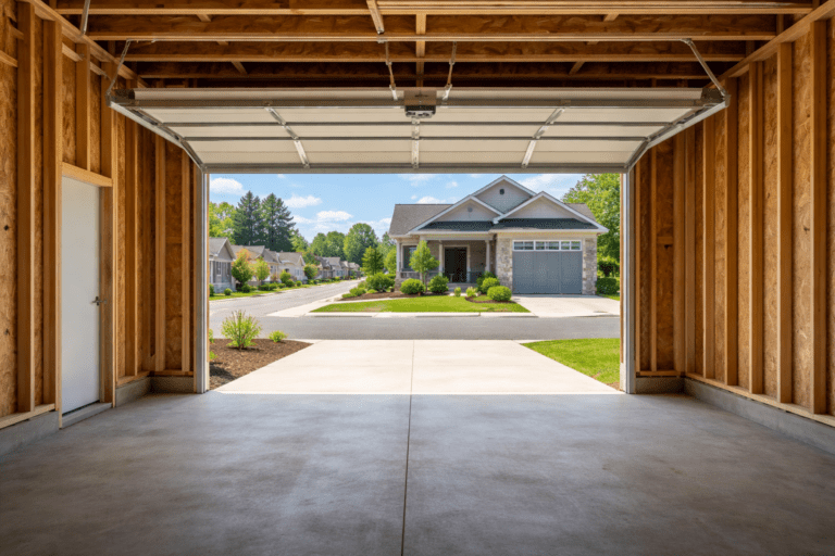 garage door opening framing