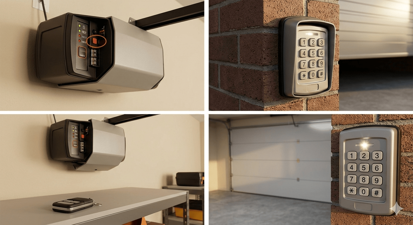 how do you change code on garage door keypad