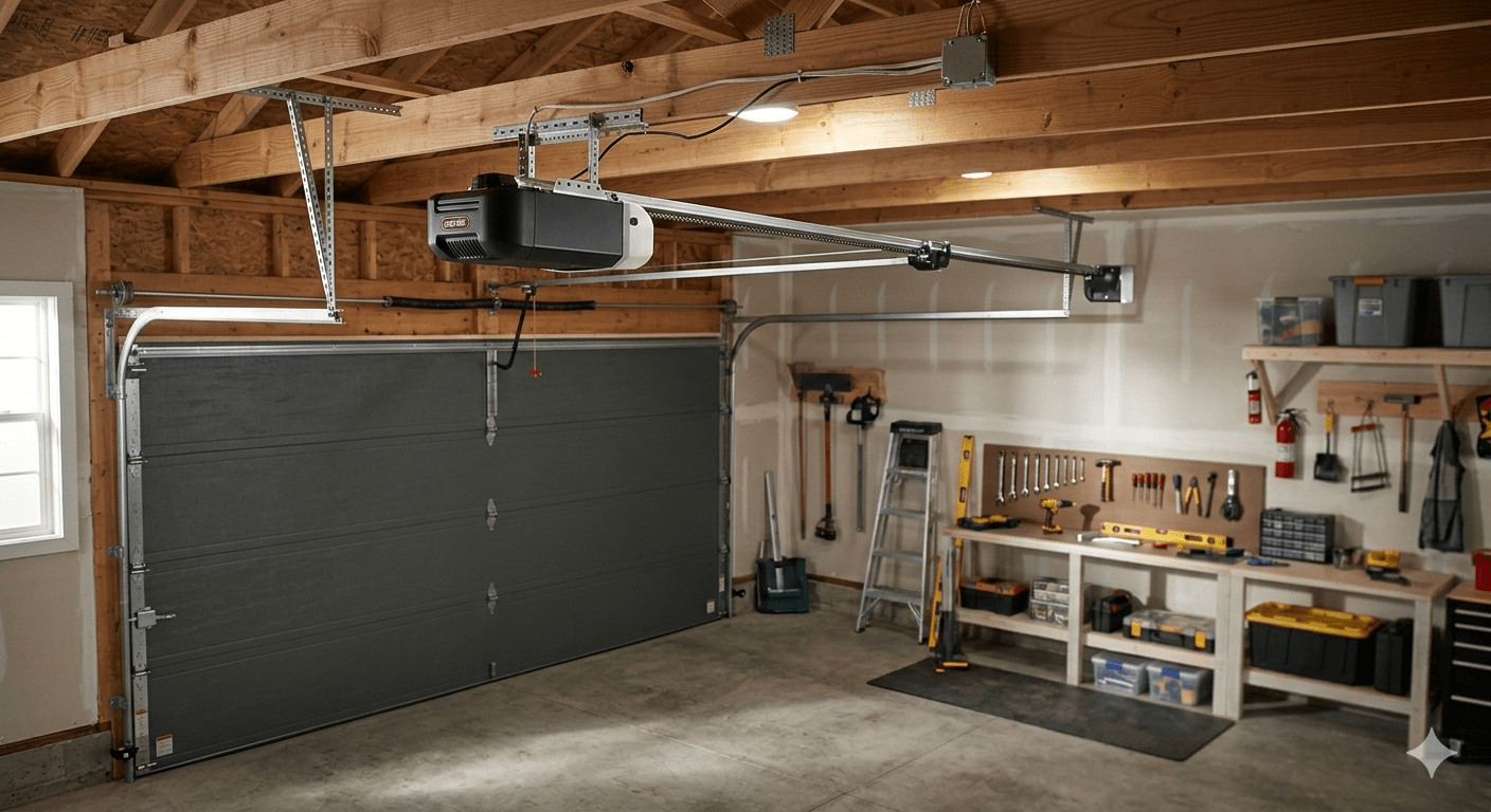 how long does it take to install garage door opener (1)