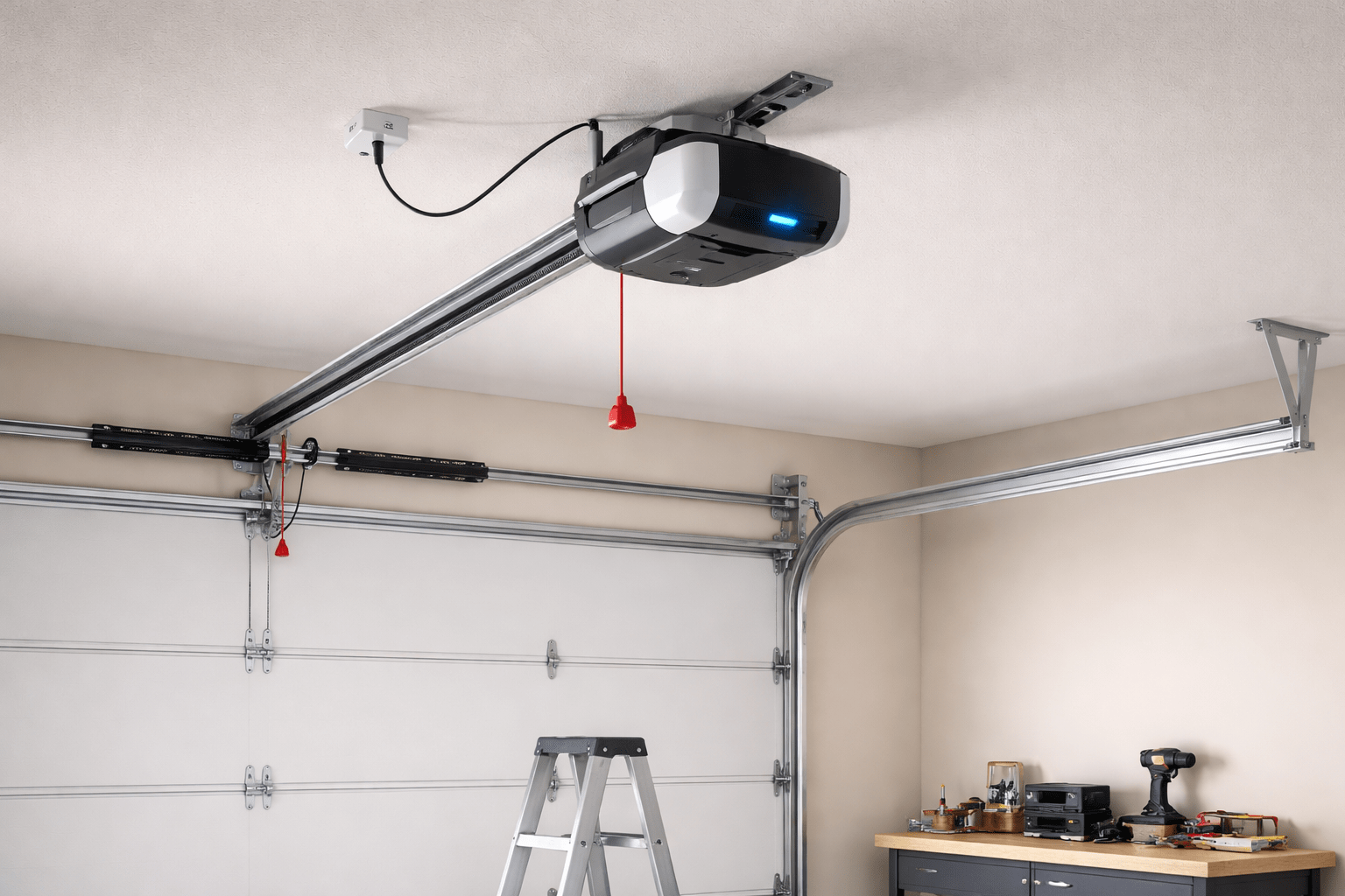 how long does it take to install garage door opener