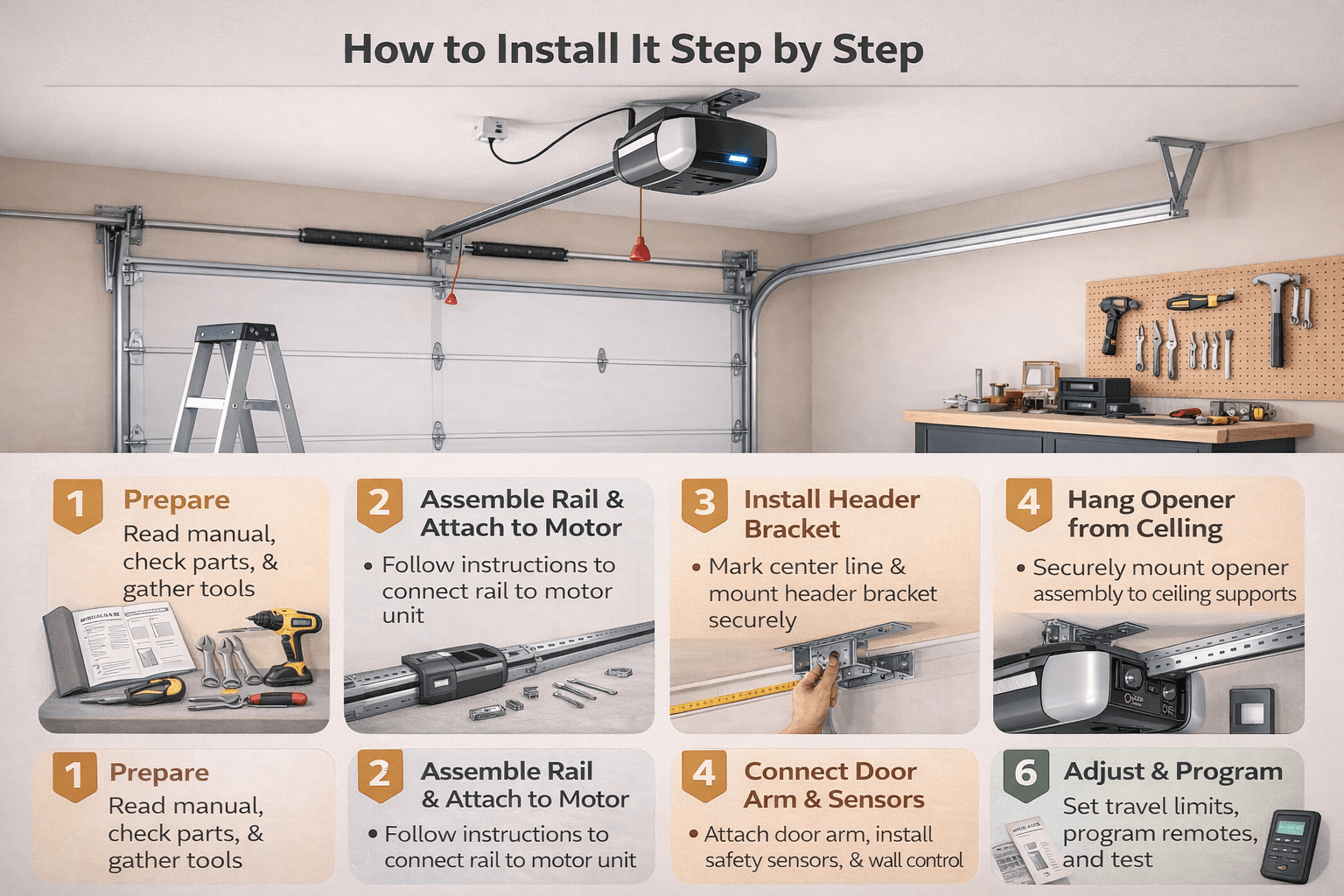 How to Install It Step by Step how long does it take to install garage door opener