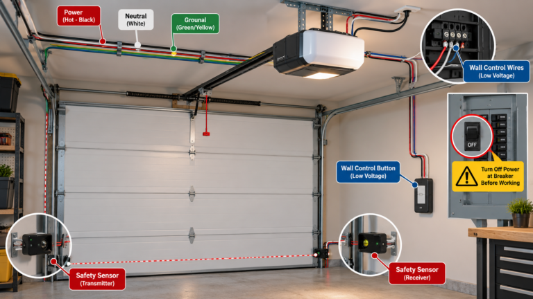 Garage Door Opener Wiring Explained Safely